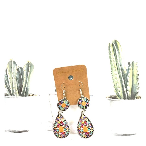 Multicolor earrings very pretty New - Picture 5 of 6